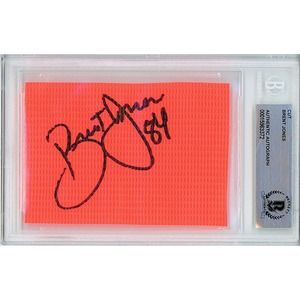 Brent Jones Authenticated Autograph - San Francisco 49ers Football Pylon Beckett